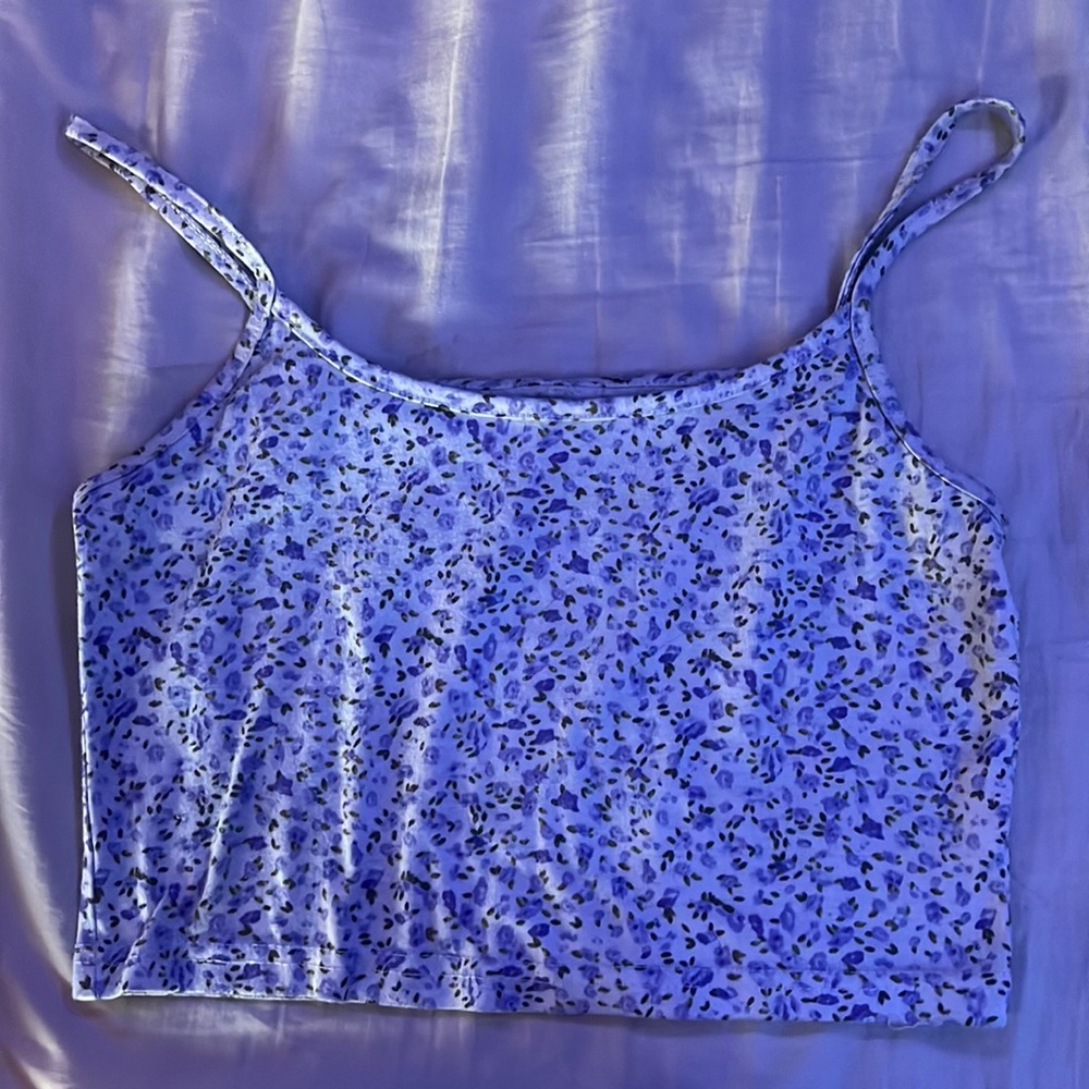 flower print crop top